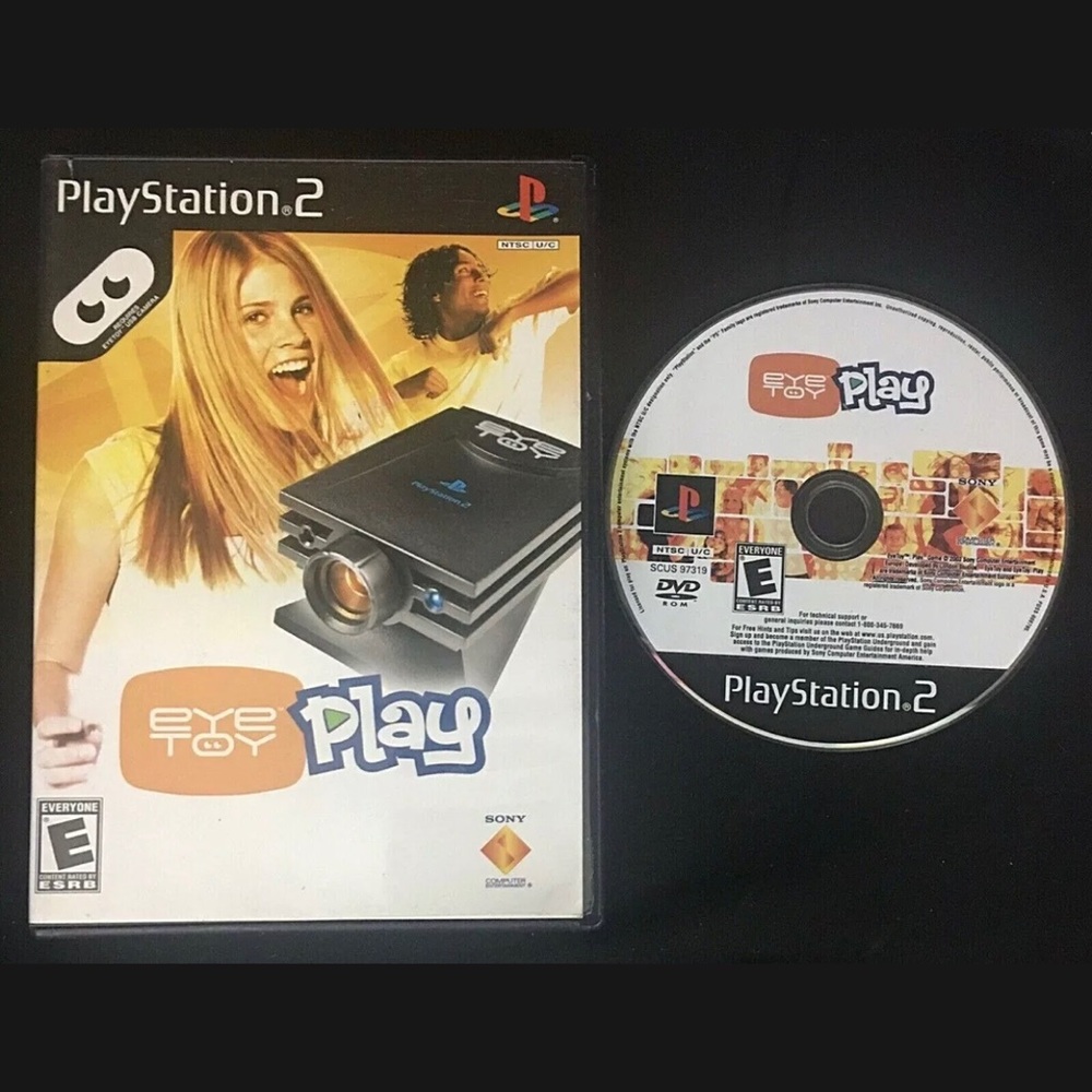 Eye Toy Play Playstation 2 PS2 Video Game 12 Games TESTED Works Great